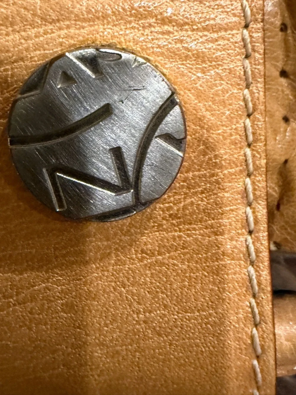 Nannini tan Leather Hobo Bag